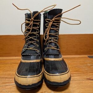 Hoffman’s Kellogg Idaho Leather Rubber Pack Boots Size 7